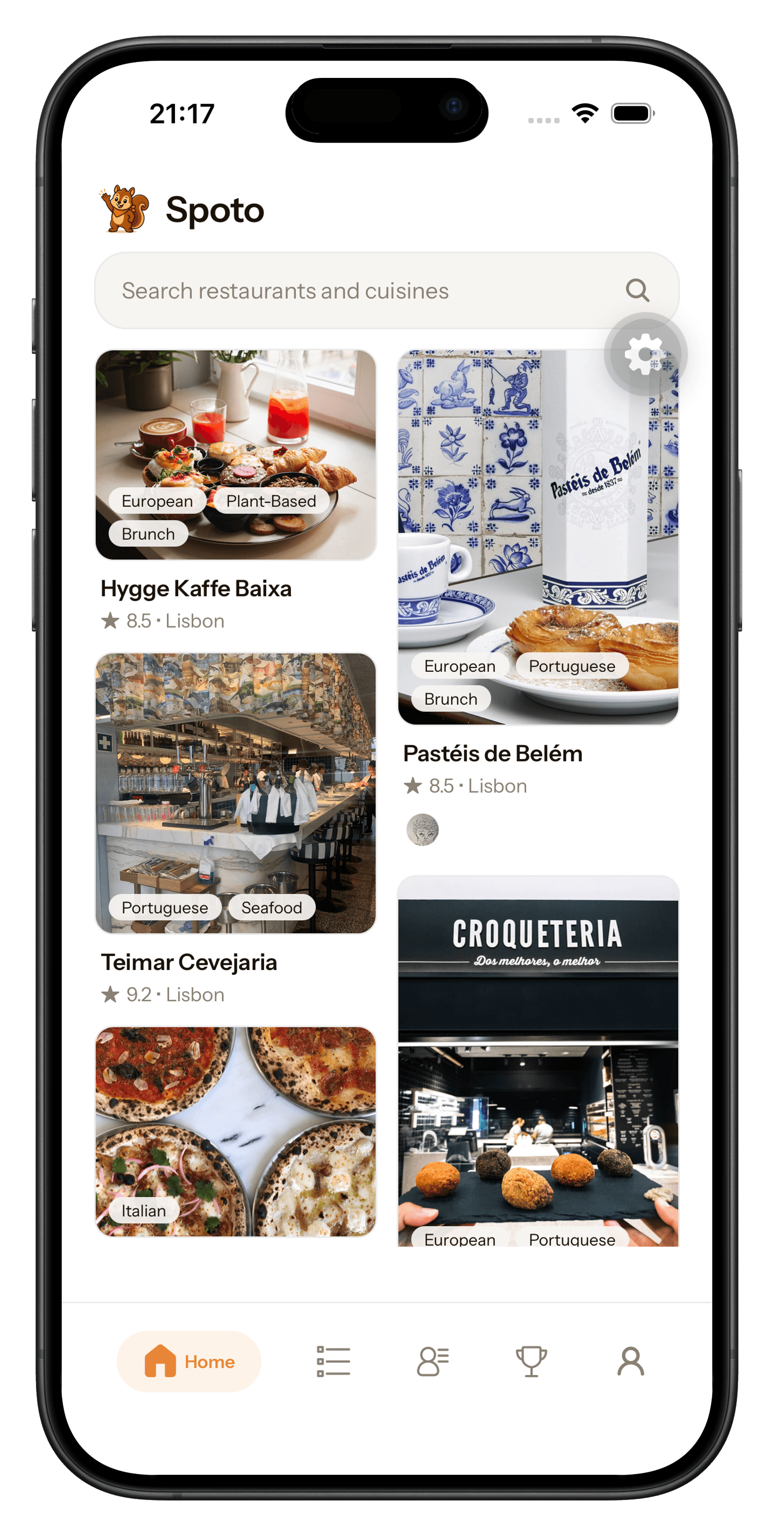 Spoto mobile app preview