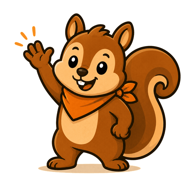 Spoto waving mascot